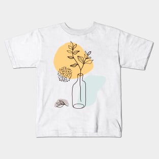 Abstract flower vase Kids T-Shirt